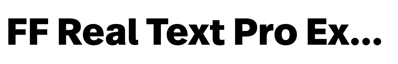 FF Real Text Pro Extrabold